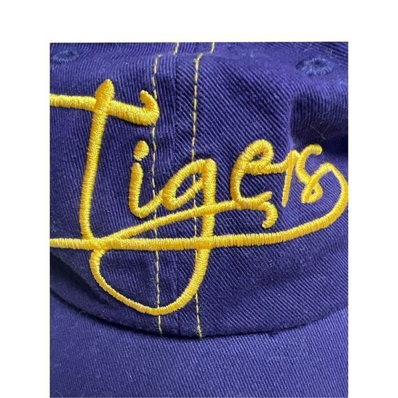 LSU Tigers Purple & Gold Baseball Cap Louisiana State University College Cap - Picture 5 of 12